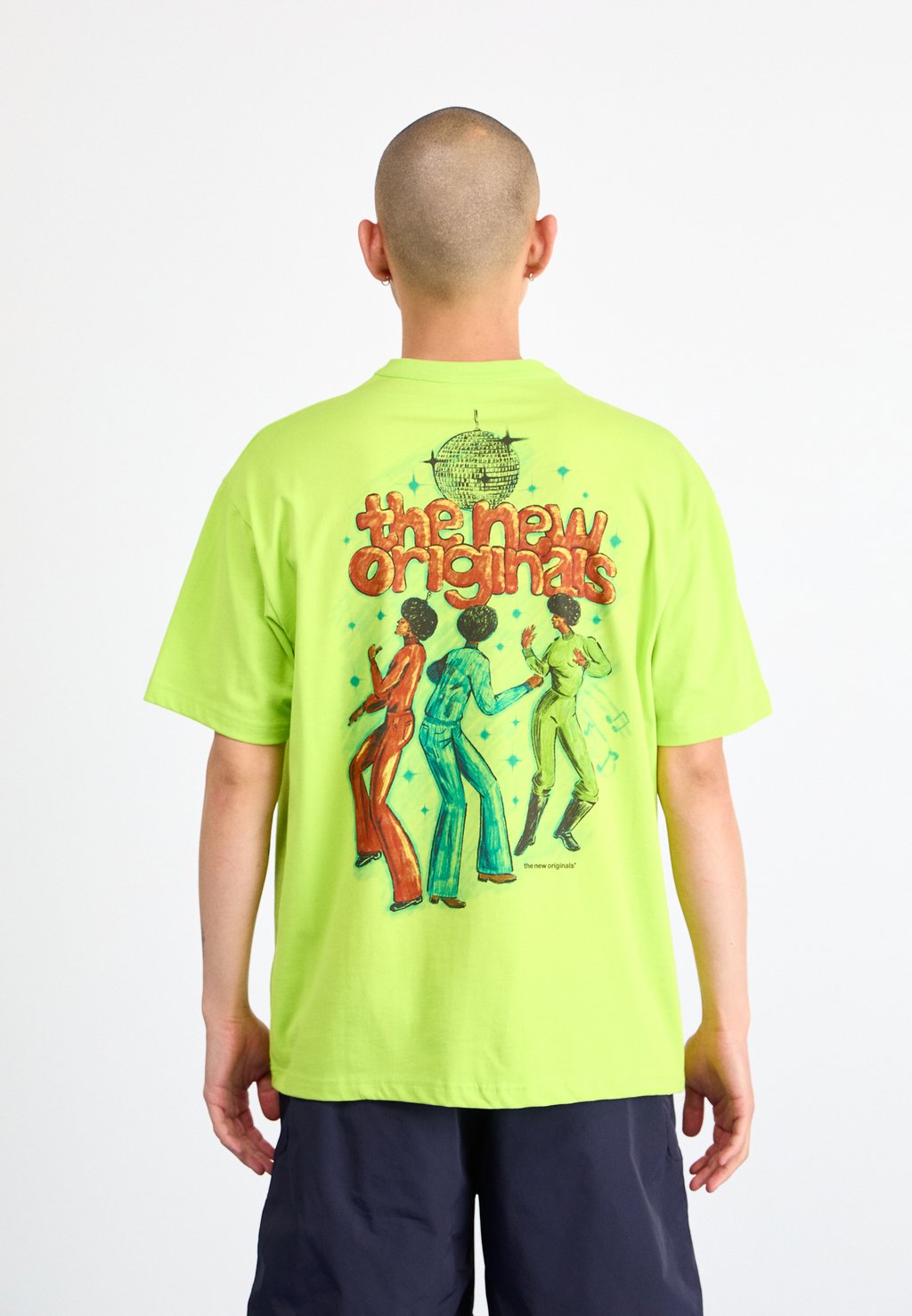 

Футболка с принтом GROOVE TEE The New Originals, неоновый зеленый