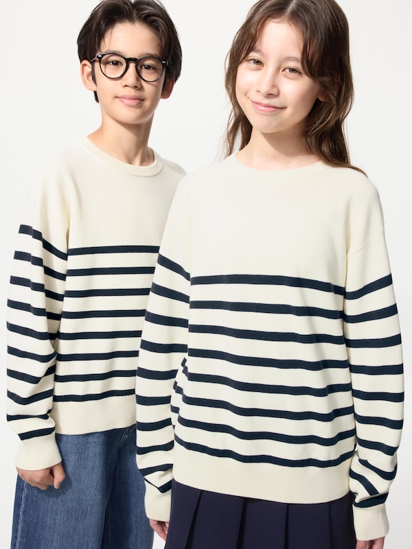 

Моющийся джемпер Milano Rib (в полоску) Uniqlo, 01 off white