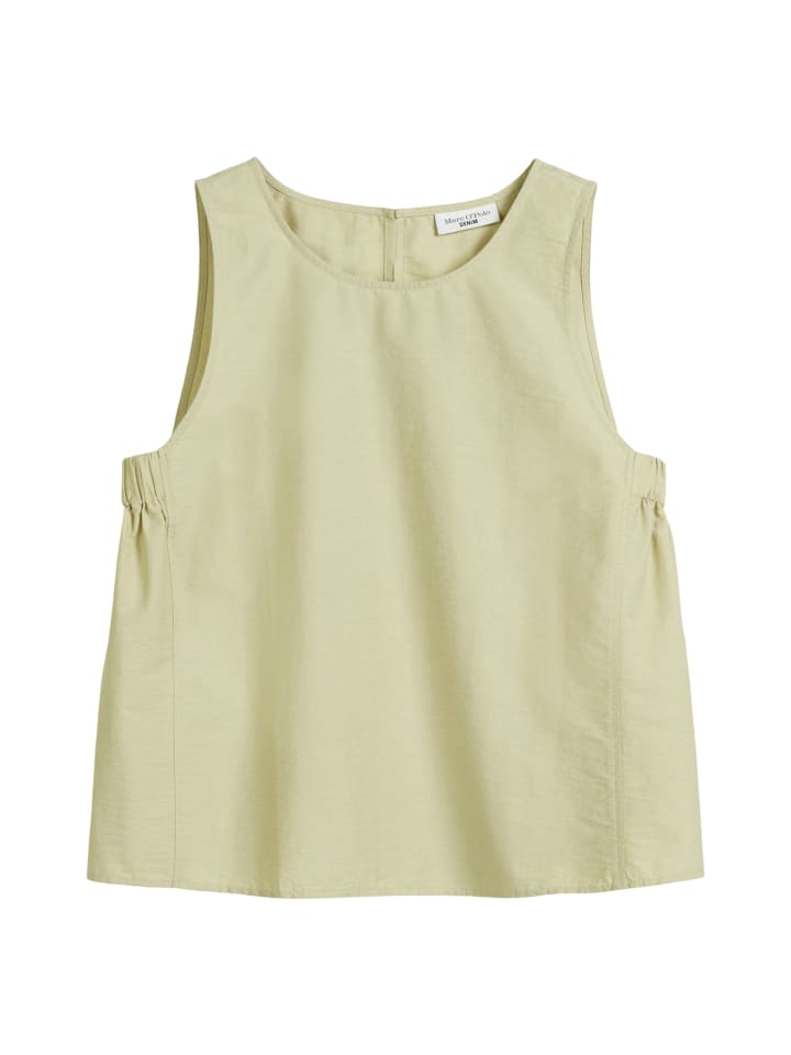 

Обычная укороченная блузка-топ цвета Вязовый зеленый Marc O'Polo DENIM