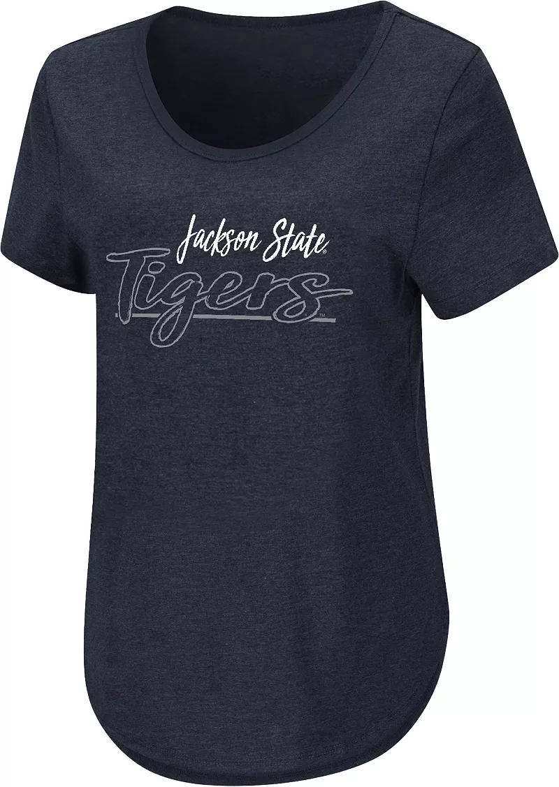 

Женская промо-футболка темно-синего цвета Colosseum Jackson State Tigers