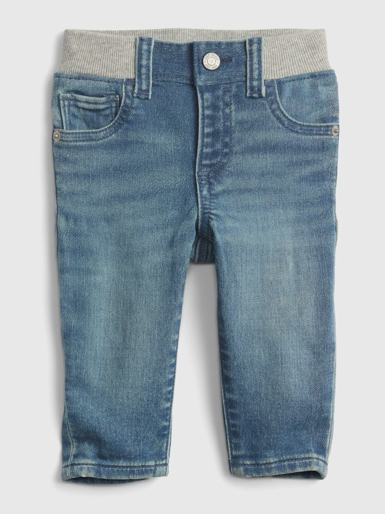

Узкие органические джинсы Gap, синий