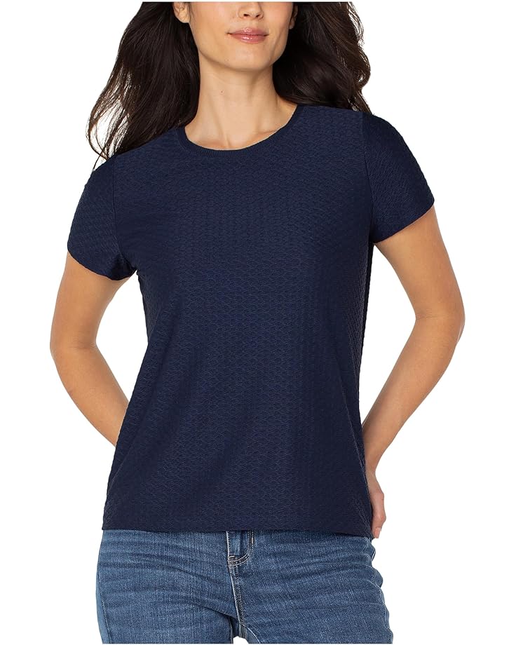 

Футболка Liverpool Los Angeles Short Sleeve Crew Neck Tee With Rib Trim, цвет Dark Navy