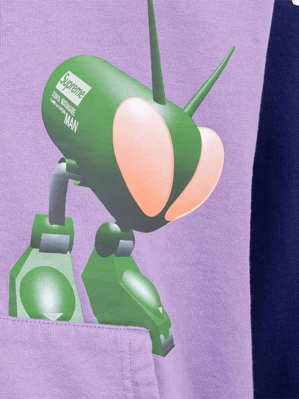 Худи на молнии из коллаборации с Junya Watanabe Supreme, фиолетовый — фото 3