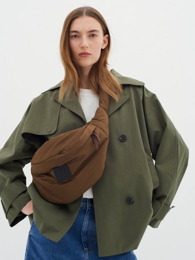 

Пальто с вырезом на лацкане minona InWear, цвет Beetle Green