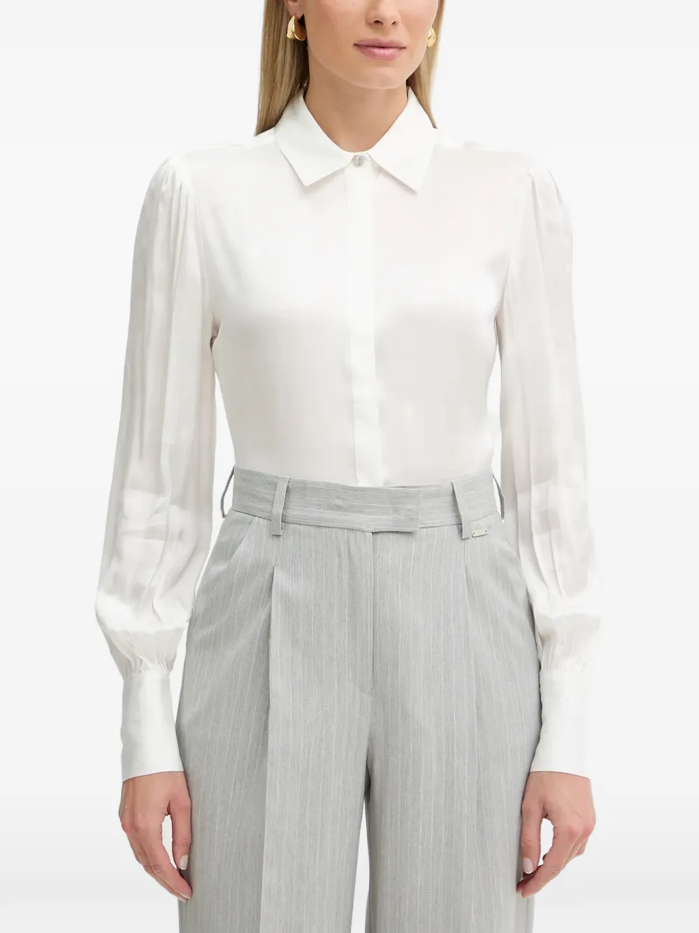 

Рубашка с длинными рукавами Fracomina, белый