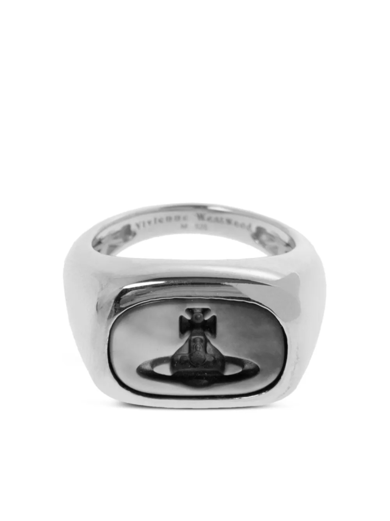 

Кольцо Vivienne Westwood с гравировкой Orb, серый