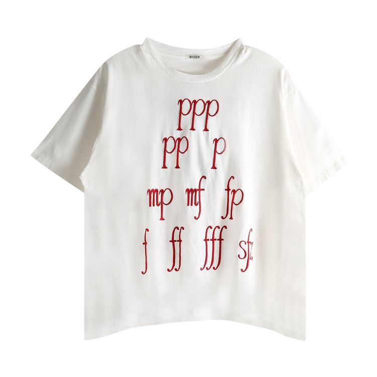 

Футболка Bode Composer T-Shirt, Cream