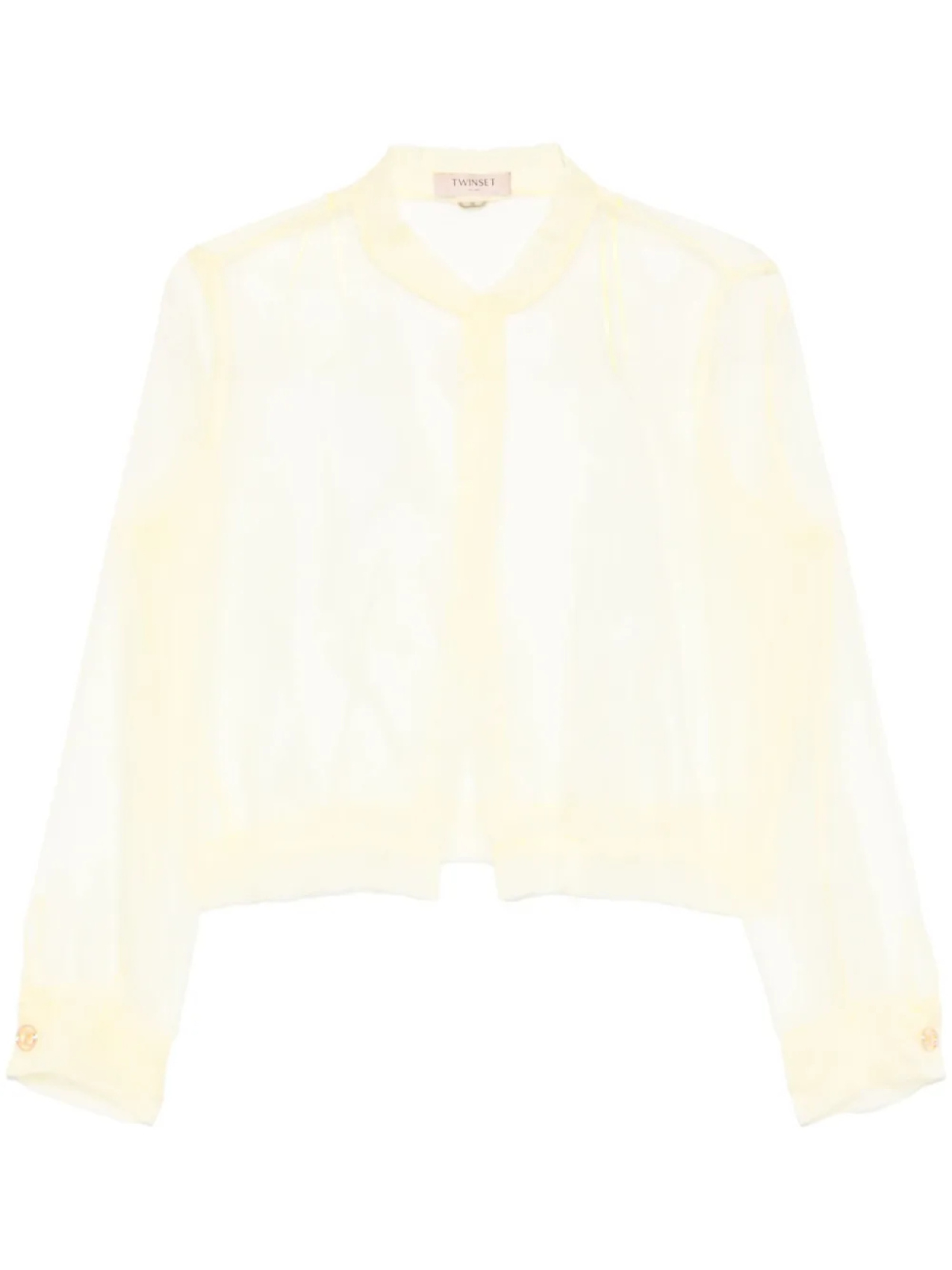 

TWINSET куртка из органзы, желтый