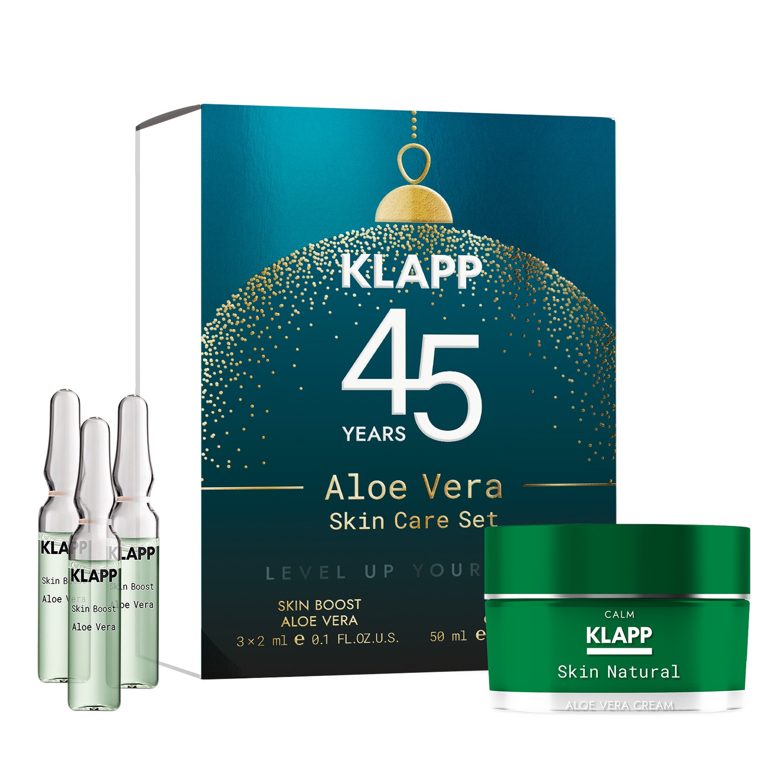 

Дневной крем weihnachten aloe vera skin care set Klapp, объем 50 мл + 3 x 2 мл