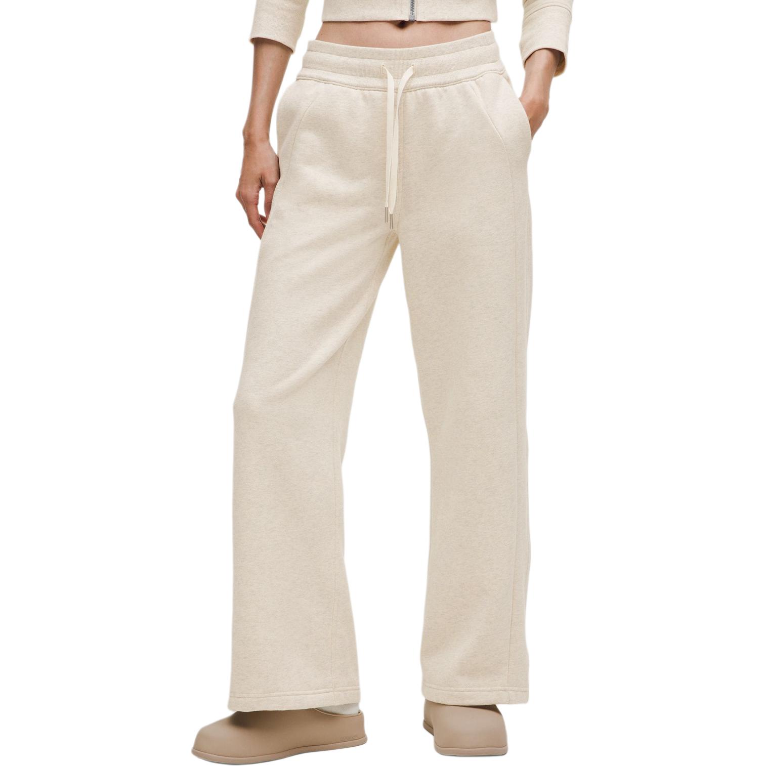 

Спортивные штаны Scuba Series женские светло-серые с оттенком смешанных цветов Lululemon, светлая слоновая кость