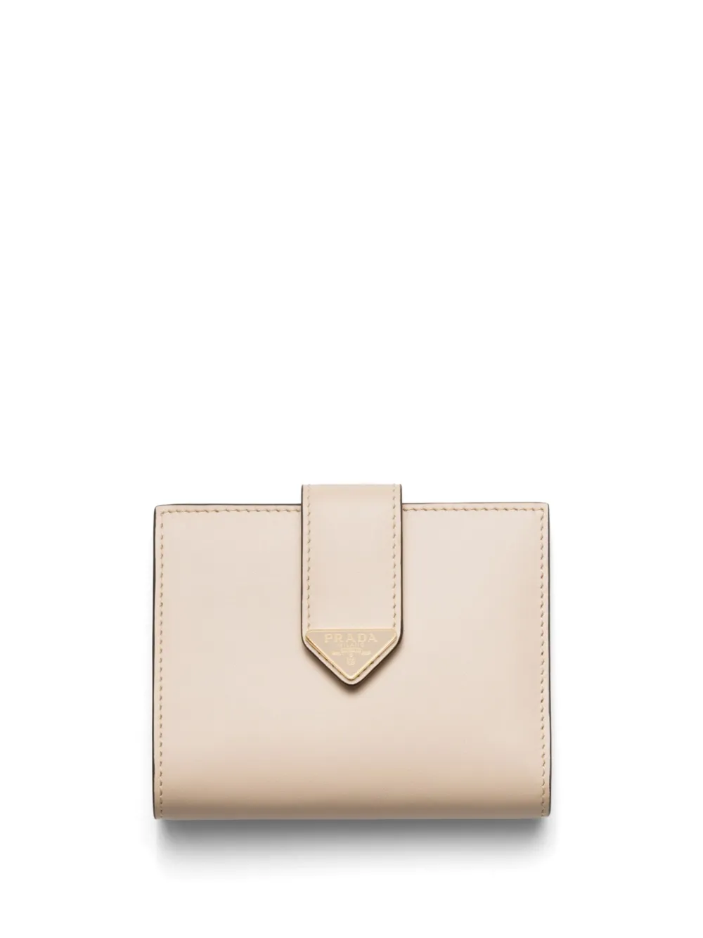

Маленький складной кошелек Prada, нейтральный