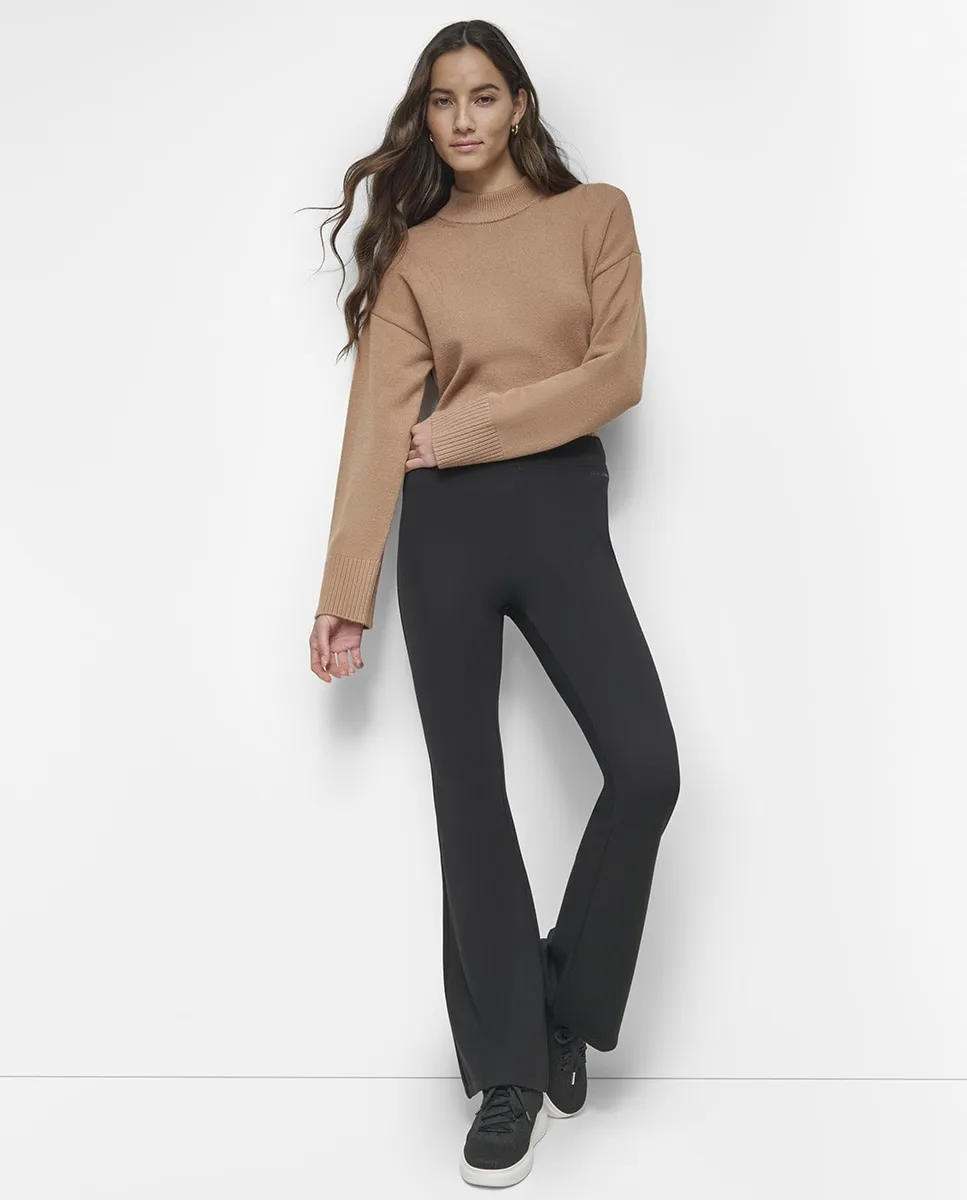 

Женские брюки с высокой талией и расклешенным низом Dkny Jeans, черный