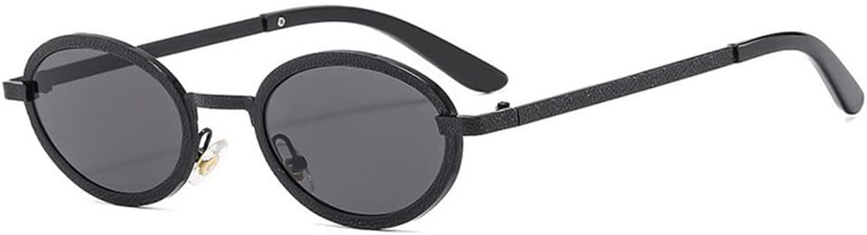 

Солнцезащитные очки UV400 с овальной металлической окантовкой и градиентным переходом цвета, подходят для женщин и мужчин, для бега и занятий спортом на открытом воздухе UYPTK, Black-black