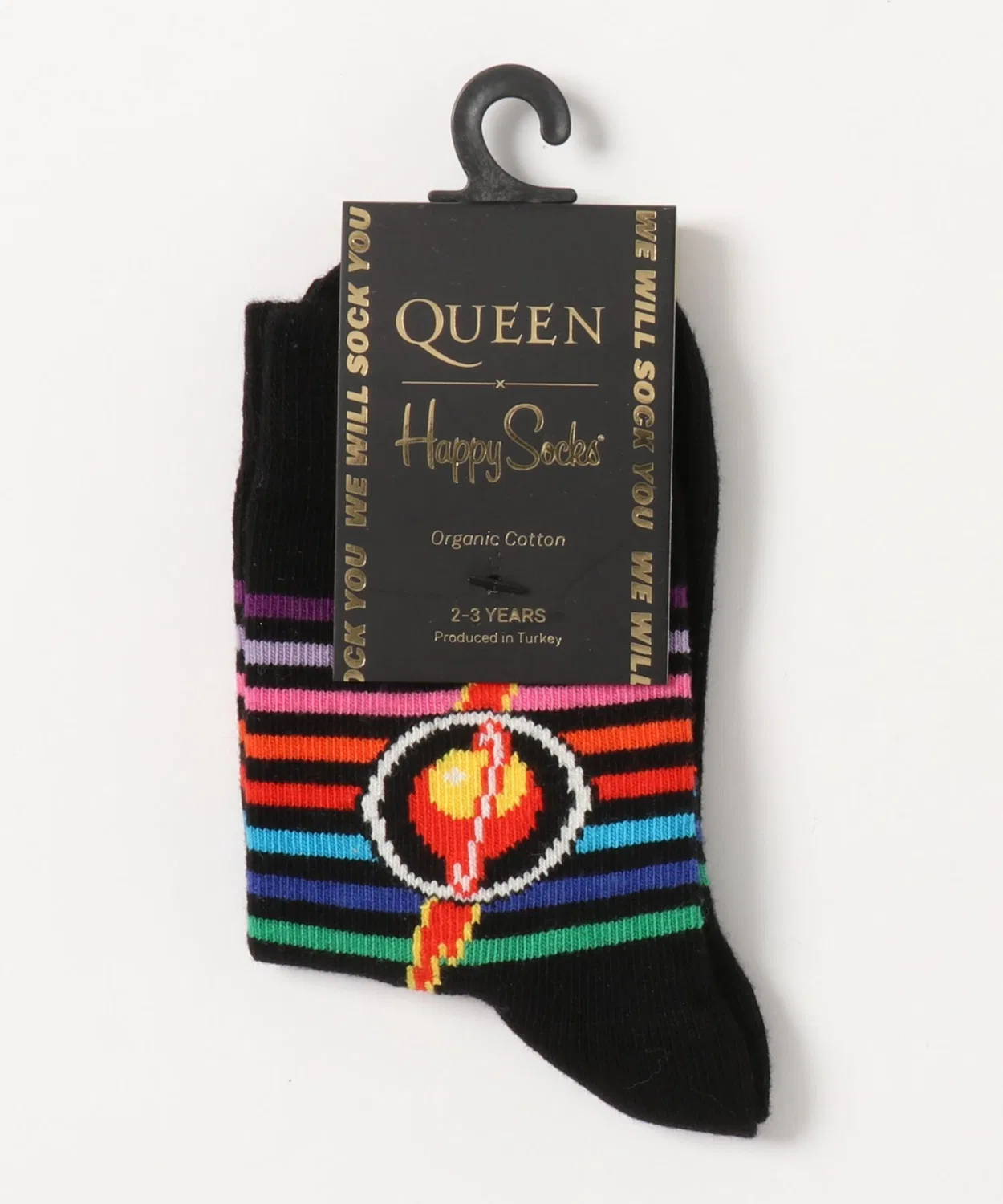 Носки HAPPY SOCKS QUEEN KIDS, чёрные