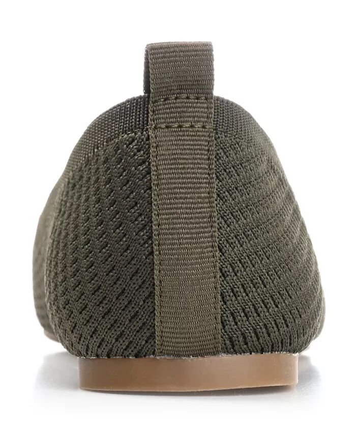 Женские балетки Maryann Knit Round Toe Journee Collection, зеленый — фото 3