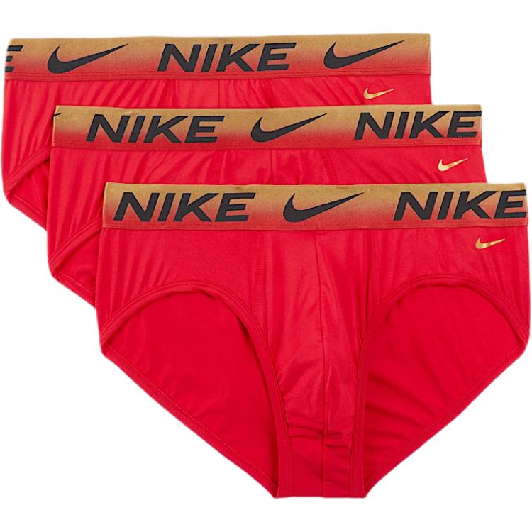 

Nike Трусы Dri-FIT Essential Micro мужские 3 шт University Red/Black Gold