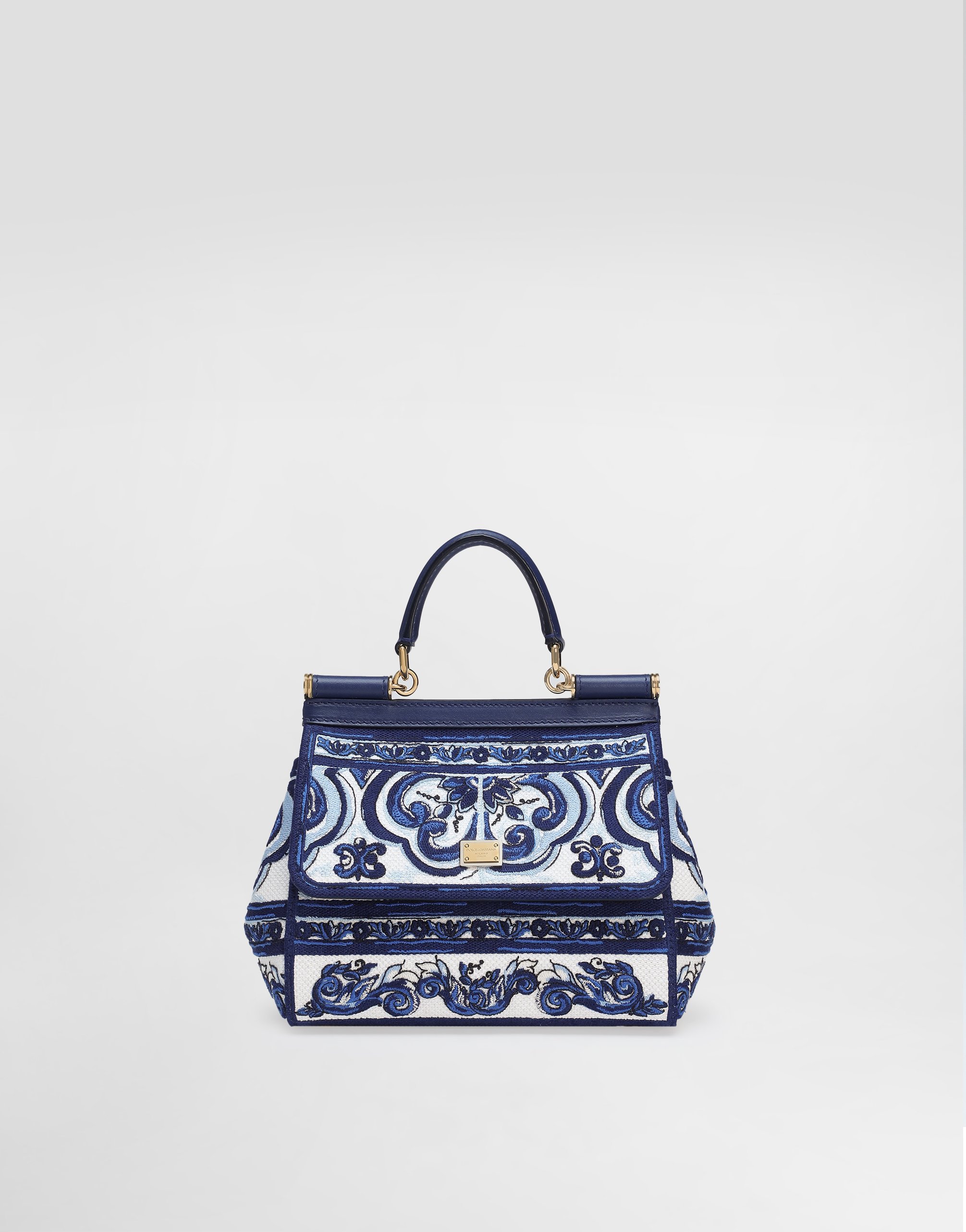 

Сумка medium sicily с вышивкой в стиле майолика Dolce & Gabbana, мультиколор