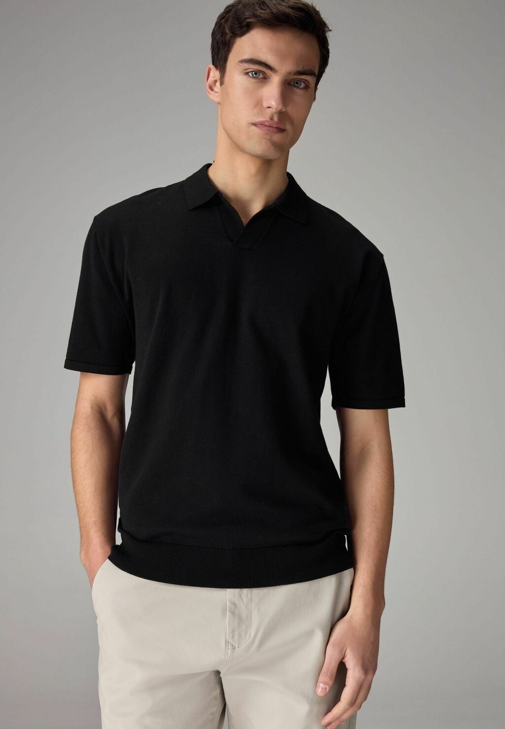 

Рубашка-поло Short Sleeve Trophy Regular Fit Next, черная
