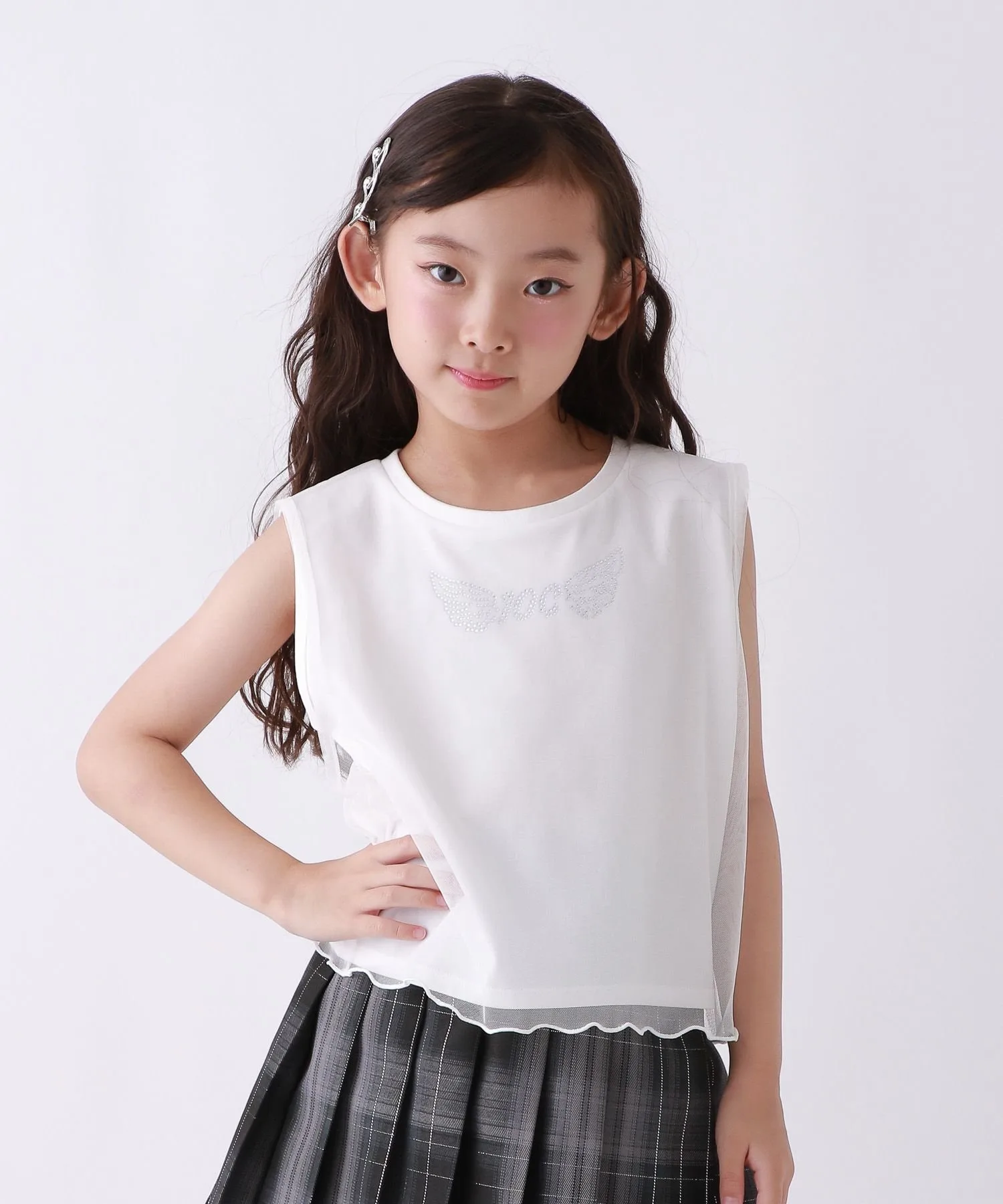 Многослойный топ из тюля 10C REPIPI, White 05