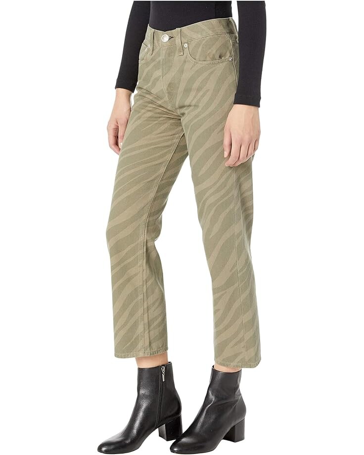 

Джинсы rag & bone Maya High-Rise Ankle Straight, цвет Zebra