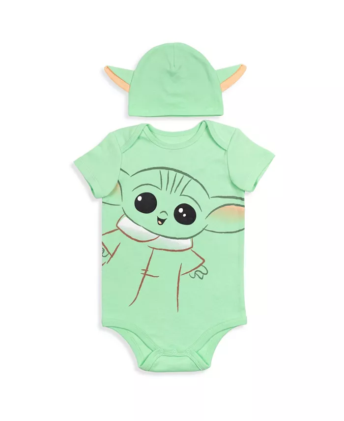 

Детский костюм Baby Boys Star Wars в комплекте с боди и шапочкой Starwars, зеленый