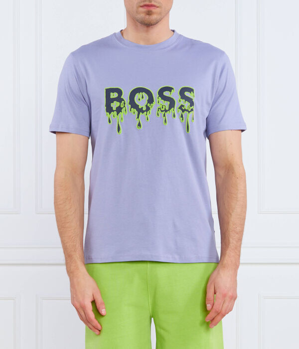 

Футболка мужская Boss Orange с принтом, фиолетовый