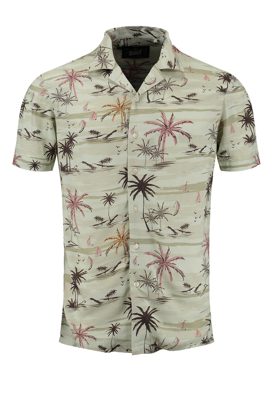 

Рубашка Slim Fit на пуговицах Key Largo Sandbanks, цвет Olive/Light green/Dark green
