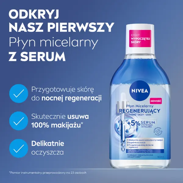 Мицеллярная вода Nivea — Регенерирующая мицеллярная жидкость с % сывороткой, 400 мл — фото 2