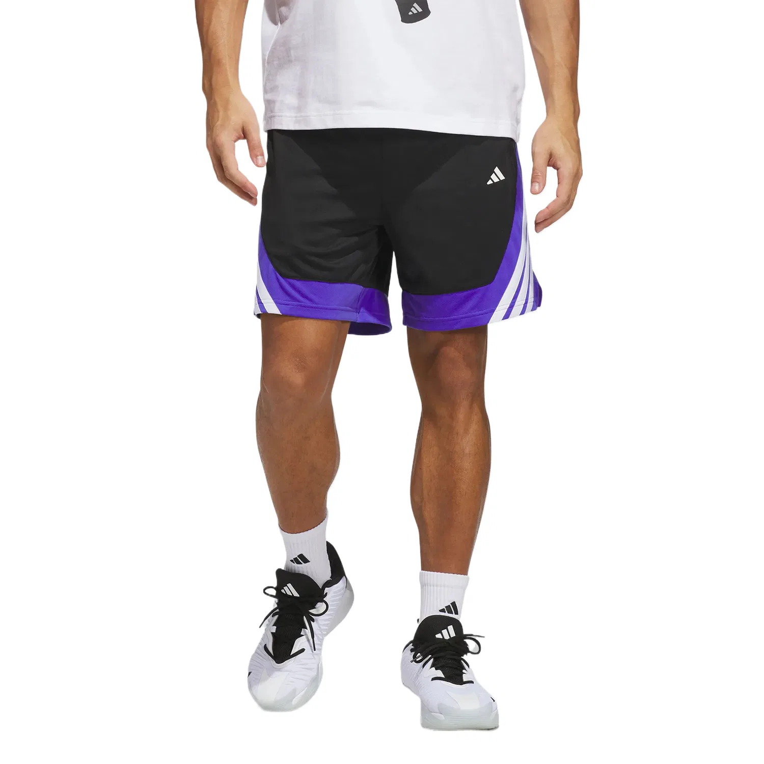 Спортивные шорты Adidas Black/Purple — фото 3