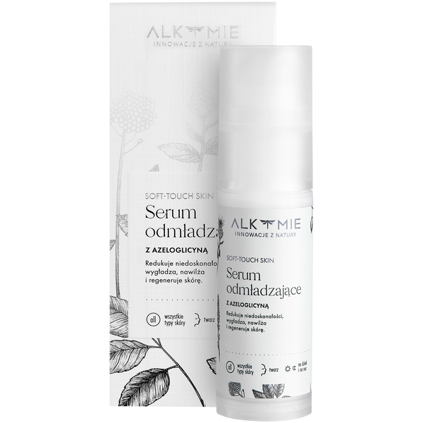 

Омолаживающая сыворотка для лица с азелоглицином, 30 мл Alkmie Soft-Touch skin