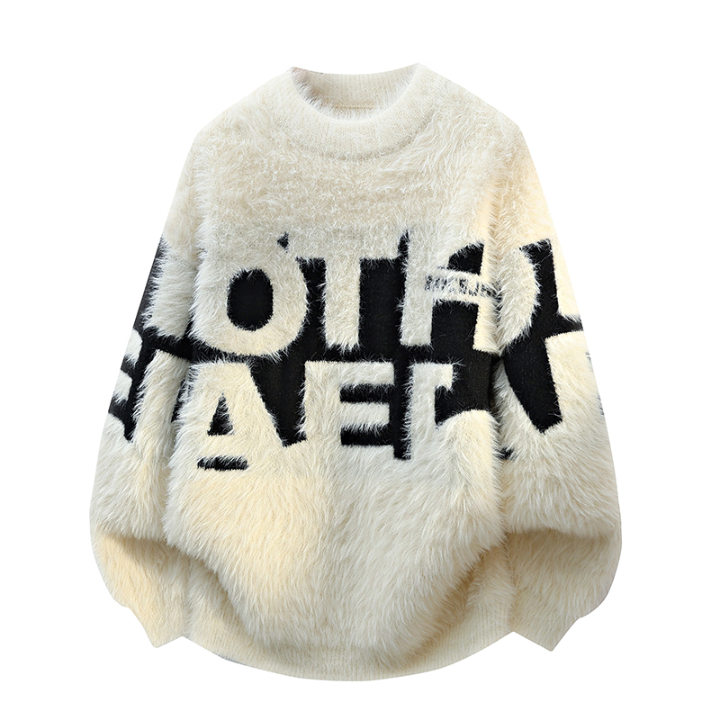 

Толстый вязаный свитер с круглым вырезом Unisex VanCamel, белый