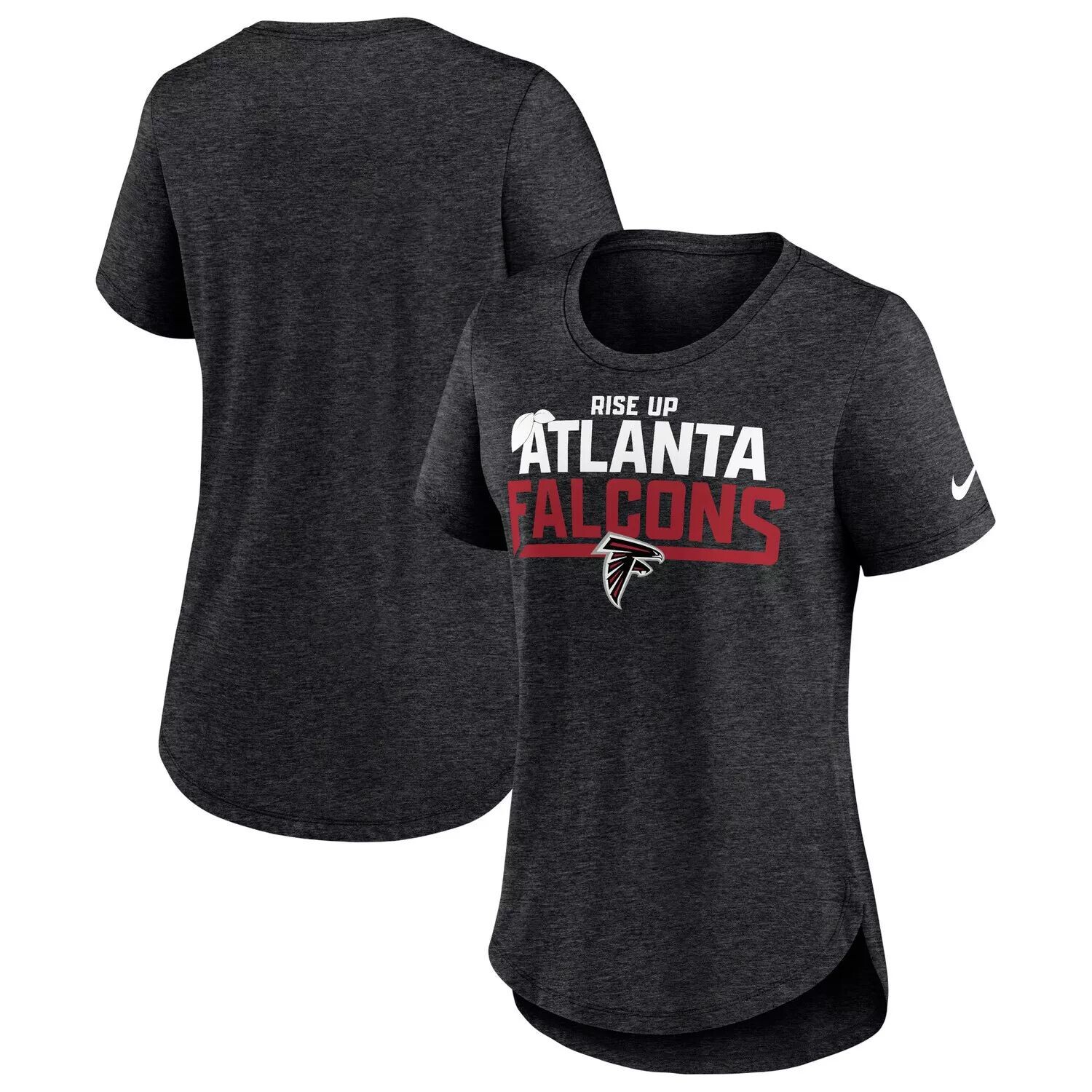 

Женская футболка Nike Heather Black Atlanta Falcons Local Fashion Tri-Blend Nike