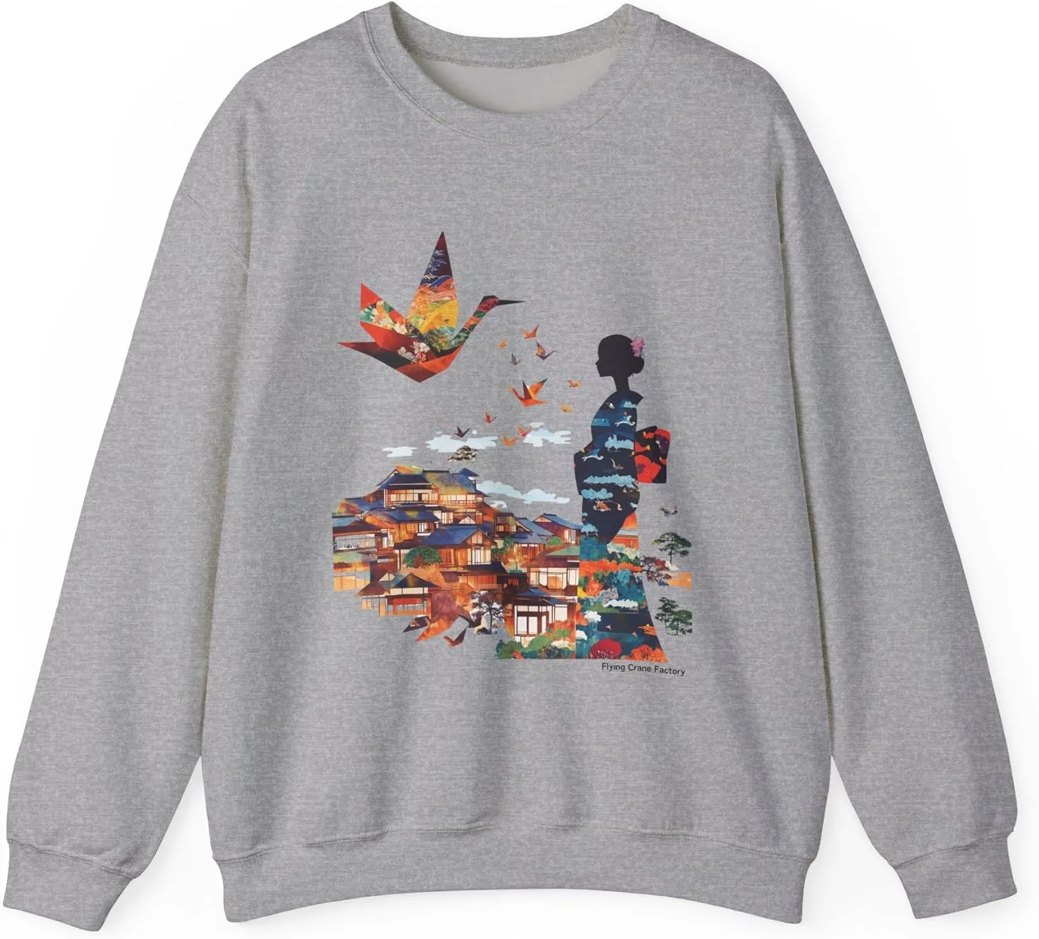 

Свитшот Origami Crane с японским дизайном