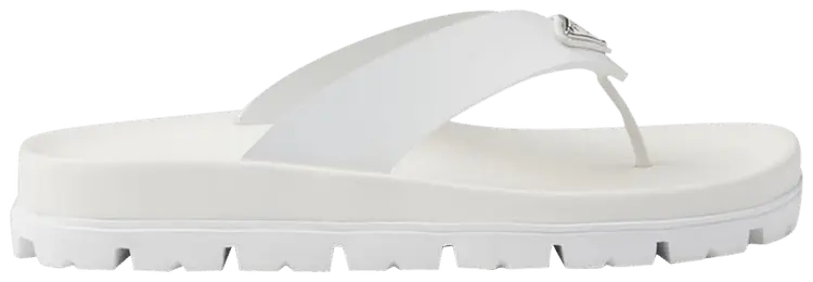 Сандалии Prada Wmns Rubber Thong Sandal 'White', белый