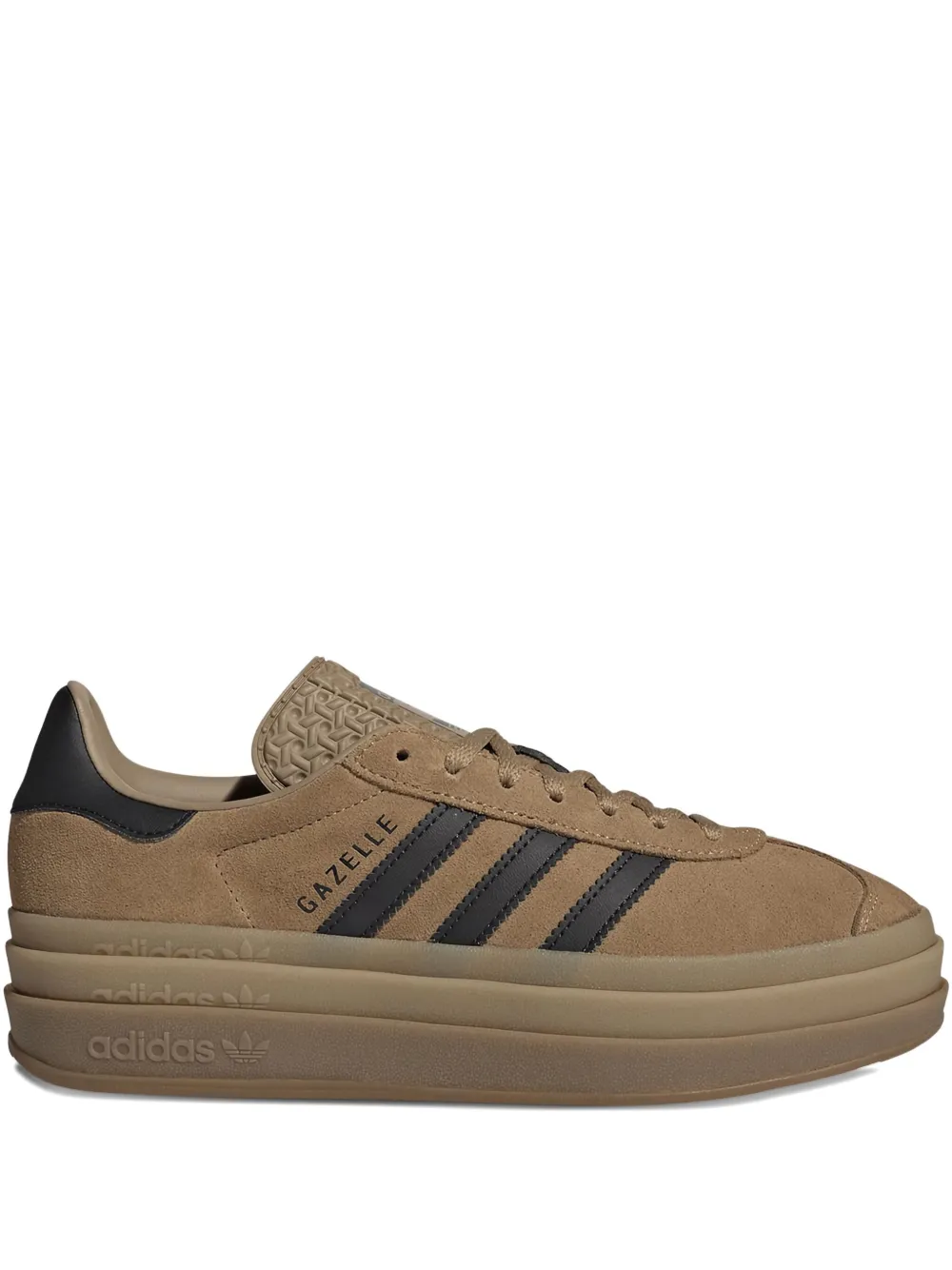Кроссовки на платформе Gazelle Bold adidas, коричневый