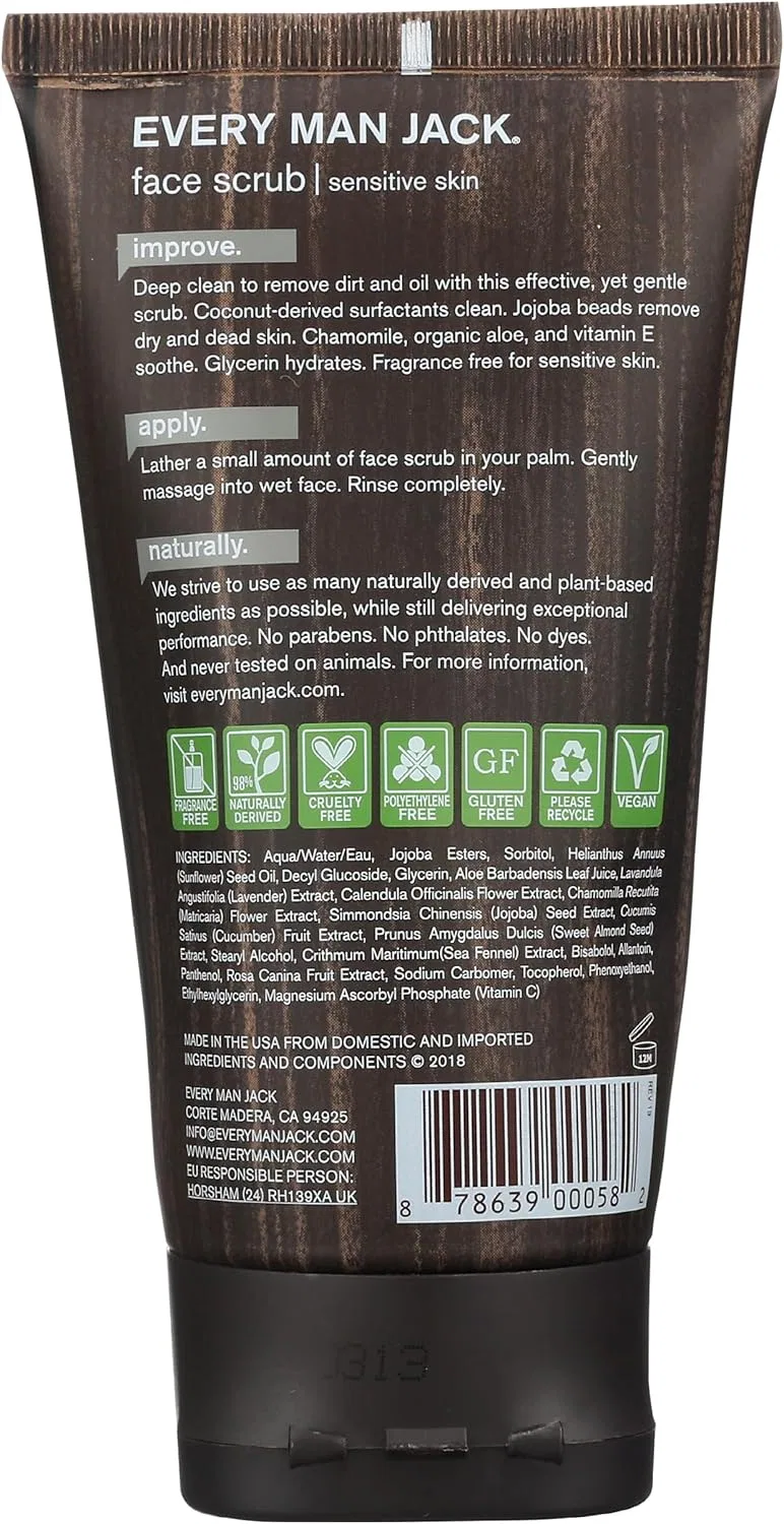Скраб для лица Every Man Jack Hydrating Scrub 150 мл — фото 2