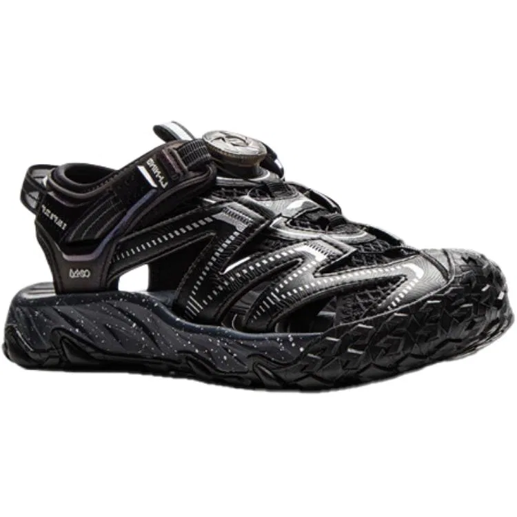 Детские сандалии Li Ning YOUNG Outdoor низкие, износостойкие, черные, для подростков Li-Ning YOUNG, Black — фото 3