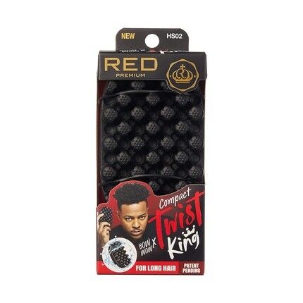 

Red by Kiss Bow Wow X Twist King Luxury Twist Styler Моющаяся и прочная крутящая кисть для мини-афро-кудрявых волос