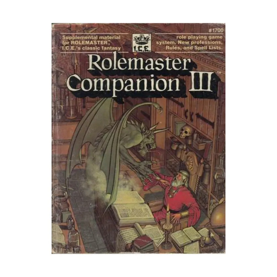 

Companion III, Rolemaster (2nd Edition), мягкая обложка