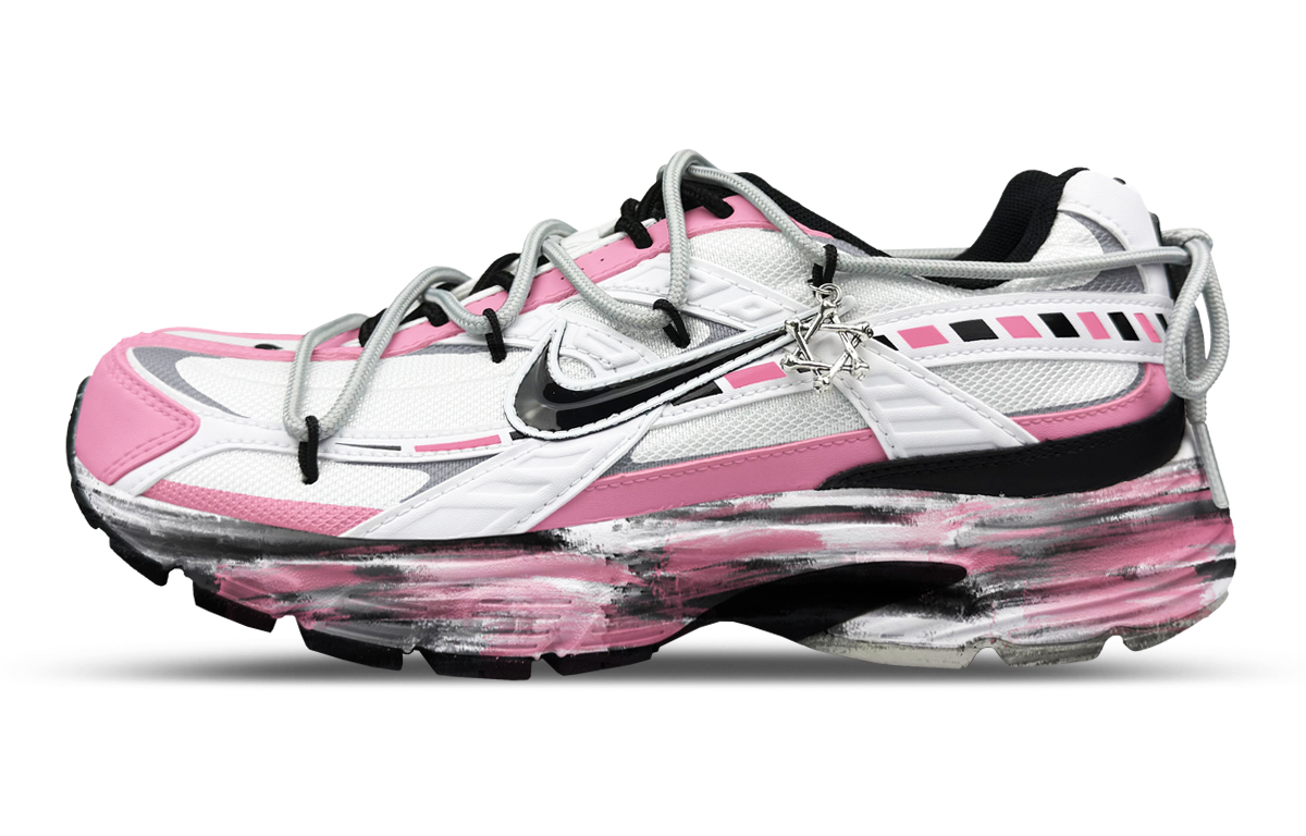 

Nike Кроссовки Initiator с амортизацией, воздухопроницаемостью и поддержкой, низкие, повседневные, для города, для бега, мужские, черный и белый