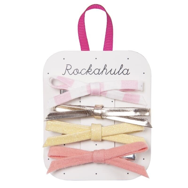 

Rockahula Kids — 4 заколки для волос с тонкими бантиками Bonbon