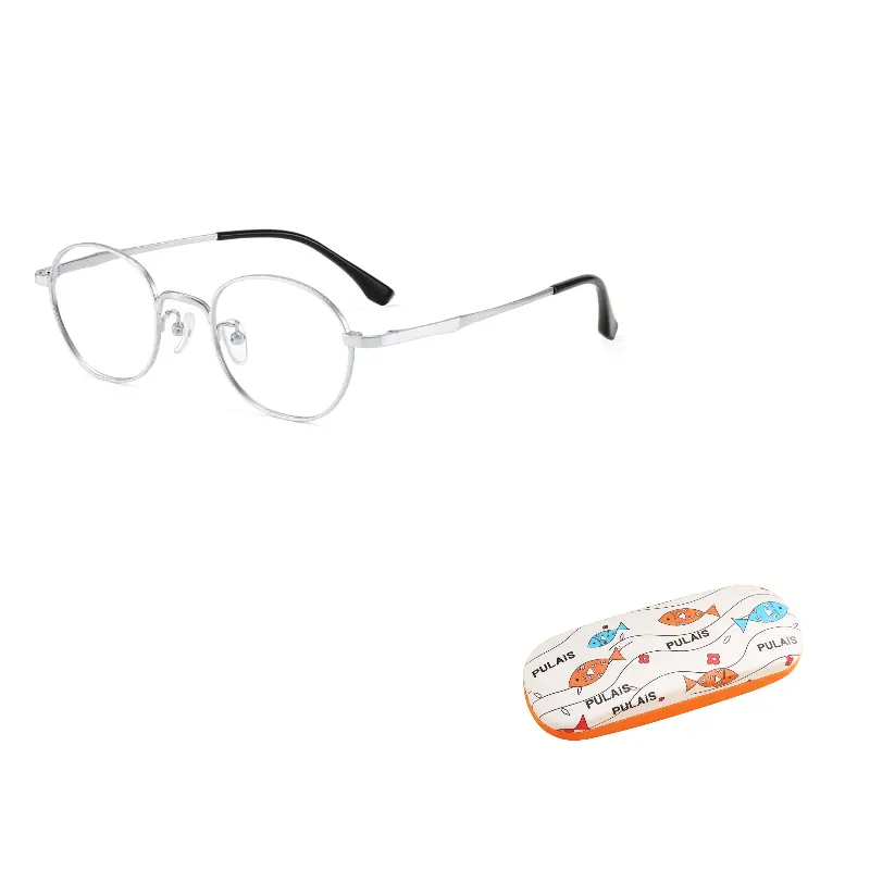 

PULAIS Титановая оправа для очков детская, PM20011-C03 Light Silver