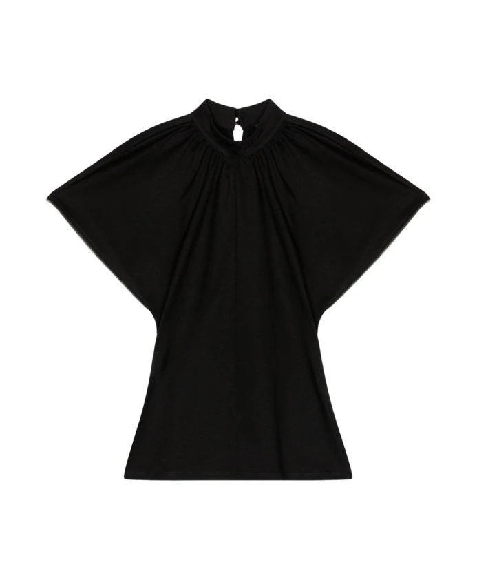 

Футболка с застежкой-молнией Karl Lagerfeld, черный