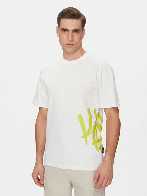 

Футболка обычного кроя Signature Tag 60300330 Karl Kani, белый