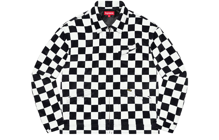 

Supreme Бархатная рабочая куртка, Black White