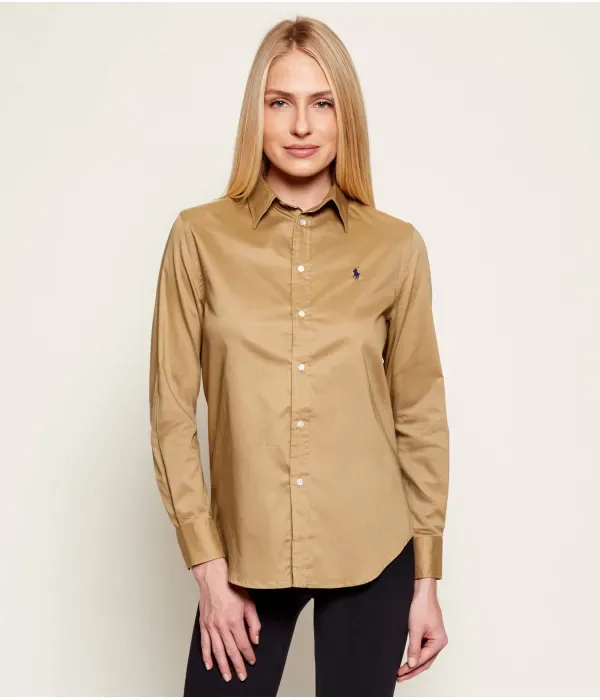 Рубашка classic fit Polo Ralph Lauren, бежевый