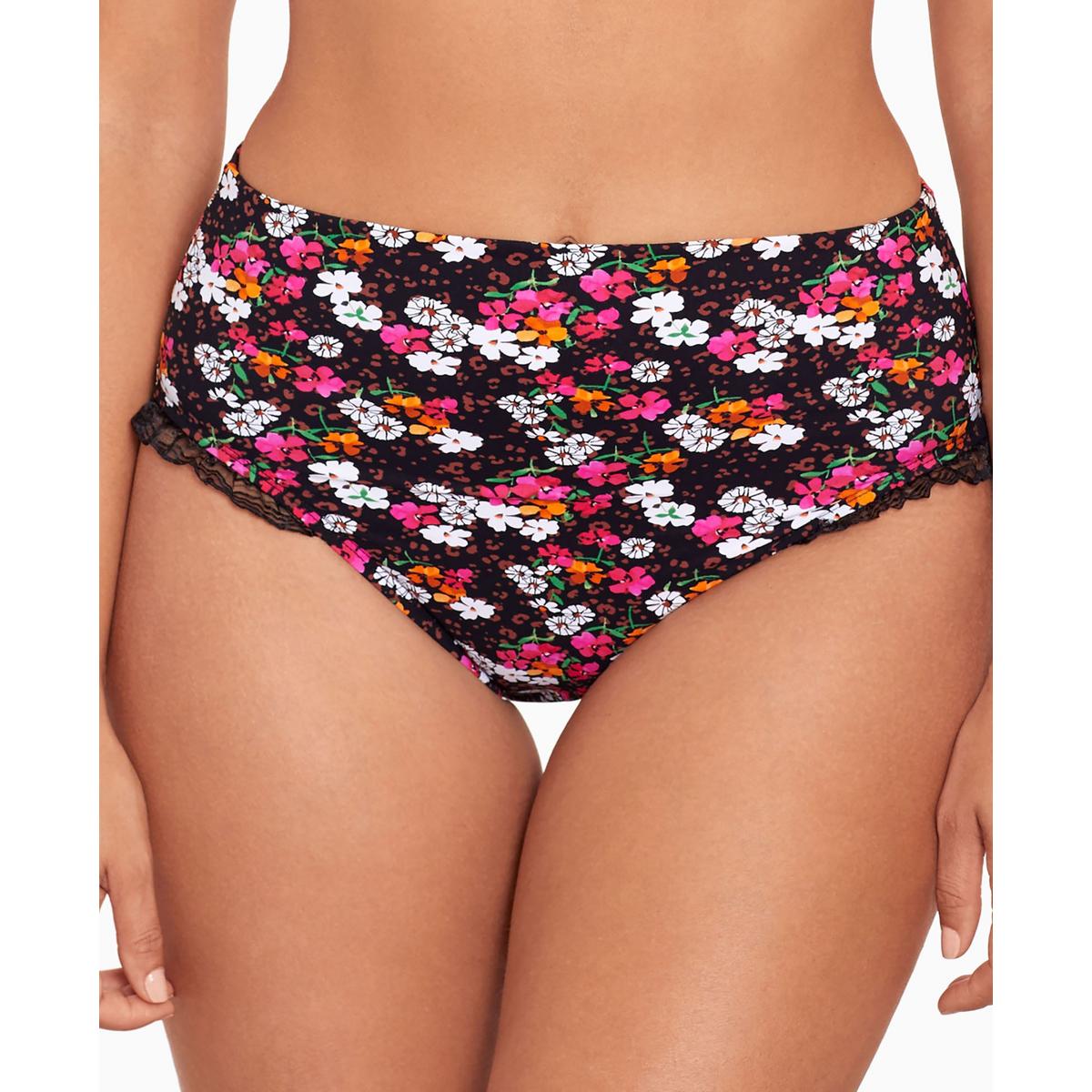 

Раздельные плавки для плавания Daisy Duke Women с оборками и высокой талией SKINNY DIPPERS, черный/мультиколор