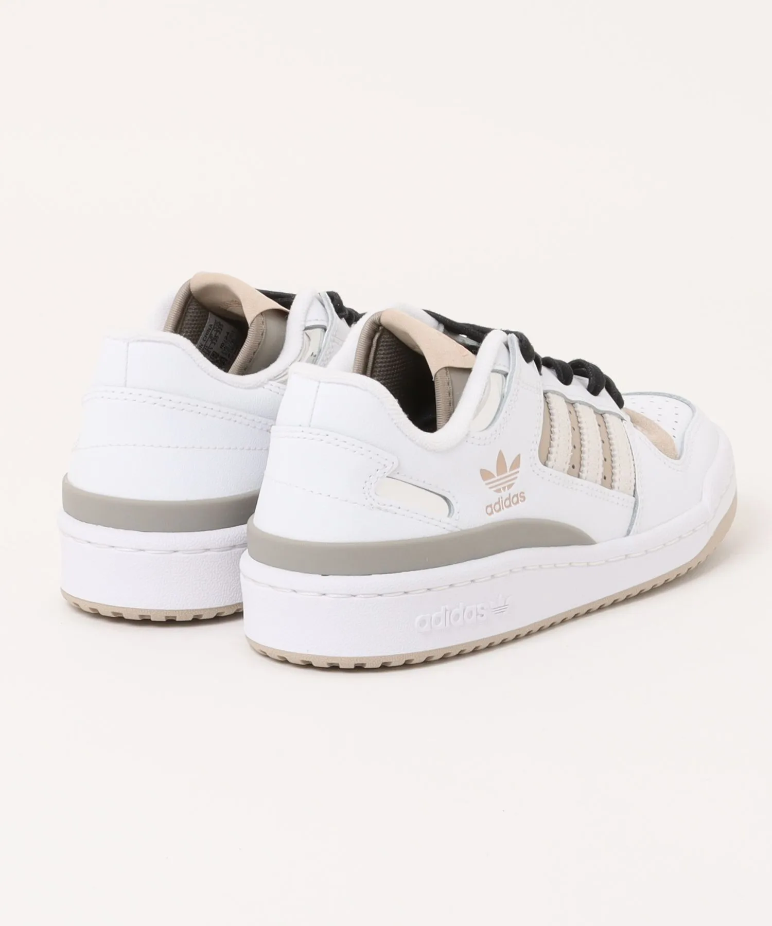 Мужские кроссовки из натуральной кожи Forum Low CL adidas белые — фото 2