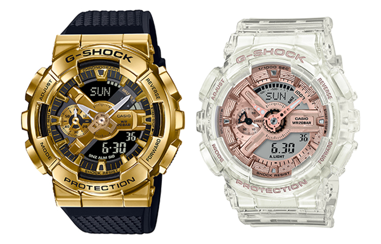 

Унисекс парные настольные часы серии Gold Watch CASIO