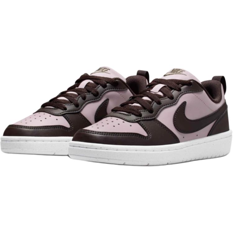Nike Court Borough Low top детские скейтбординг кроссовки Black Pink для подростков — фото 3